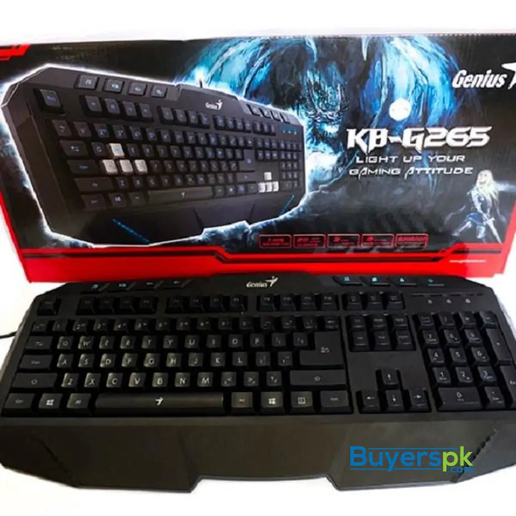 Genius Led Backlight Gaming Keyboard (kb-g265) - Price in Pakistan Genius Led Backlight Gaming Keyboard (kb-g265) - Price in Pakistan